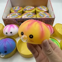 Đồ chơi nhựa Bánh bao squishy thổi bóng cực cool hót, cực vui nhộn