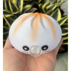 Đồ chơi nhựa Bánh bao squishy thổi bóng cực cool hót, cực vui nhộn