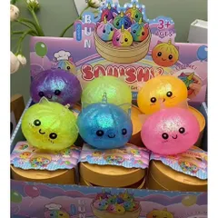 Squishy Bánh Bao (Có Tai) Kim Tuyến hot 2026 - Không Có Đèn