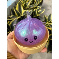 Squishy Bánh Bao (Có Tai) Kim Tuyến hot 2026 - Không Có Đèn