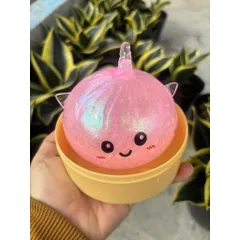 Squishy Bánh Bao (Có Tai) Kim Tuyến hot 2026 - Không Có Đèn