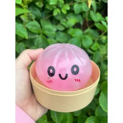 Squishy Bánh Bao Trong Suốt Trân Châu