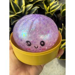 Squishy bóp mềm - Bánh bao kim tuyến - Có Đèn