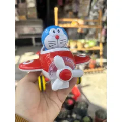 Đồ chơi nhựa chạy trớn mô hình Doremon lái máy bay