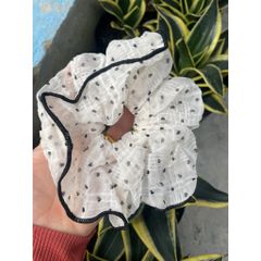 Buộc tóc chấm bi vải voal