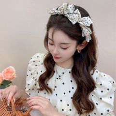 Cài tóc nữ hoạ tiết nơ chấm bi siêu thanh lịch, dịu dàng, trang nhã