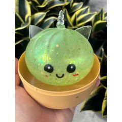 Đồ chơi nhựa - Squishy hình Bánh bao kim tuyến Có Tai