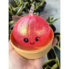 Đồ chơi nhựa - Squishy hình Bánh bao kim tuyến Có Tai