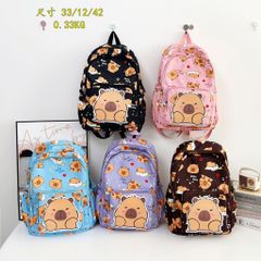 Cặp - Balo hình Capybara cho bé lớp 1-12