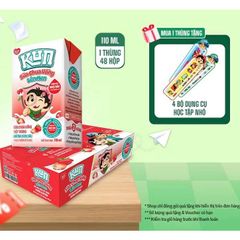 Sữa chua uống Kun vị Kem Dâu thùng 48 hộp x 110ml 783082