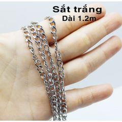 [Bán sỉ] Combo 10 dây xích sóc bằng sắt xi mạ bạc