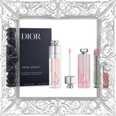 (Nhập Khẩu) Set 3 Son Dưỡng Dior Addict Natural Glow Chính Hãng (2 Full Size + 1 Mini) Dưỡng ẩm, Màu sắc Tự Nhiên Cho Đôi Môi quyến rũ Hàng Chuẩn