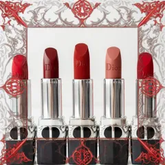 (Hàng Chuẩn) Bộ (5 Son) Son Dior Rouge Refillable Sừng Sực Màu Sắc Thời Thượng & Chăm Sóc Môi Cao Cấp Chính Hãng Nhập Khẩu