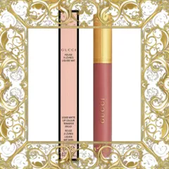 (Đẳng Cấp) Son Kem Gucci Rouge Liquid Matte 521 Nellie Cherrie Đỏ Gạch 6.5ml Chính Hãng, Son Kem Dưỡng Ẩm, Đẹp Quyến Rũ, Sang Trọng Đầy Đủ