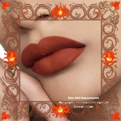 (Hàng Chuẩn) Son Dior Rouge Dior Couture Velvet 840 Rayonnante Son Môi Chính Hãng Màu Đỏ Gạch Sang Trọng, Đẳng Cấp, Dưỡng Ẩm Mịn Màng Đầy Đủ