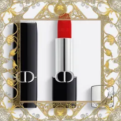 (Bản Mới) Set 2 Son Dior Rouge Couture 999 Đỏ Tươi & Addict Lip Glow 001 Hồng Nhạt Bộ Son Cao Cấp Chính Hãng, Sang Trọng, Đẹp Mịn Màng Nhập Khẩu