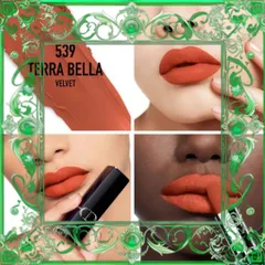 (Cao Cấp) Son Lì Dior Velvet 539 Tera Bella Màu 539 Đỏ Cam Đất Chính Hãng Son Trang Điểm Sang Trọng, Bền Màu Suốt 8 Tiếng Chính Hãng
