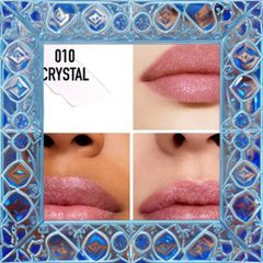 (Hàng Chất) Son Dior Rouge Dior Limited Edition 010 Crystal Sparkle Thỏi Son Sang Trọng Không Màu Có Ánh Nhũ,, Quà Tặng Độc Đáo Cao Cấp