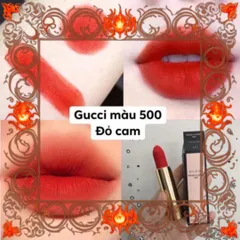(Đẳng Cấp) Son Lì Gucci 500 Odalie Red Chính Hãng Màu Đỏ Cam Quyến Rũ Cho Mọi Phong Cách Trang Điểm Đầy Đủ