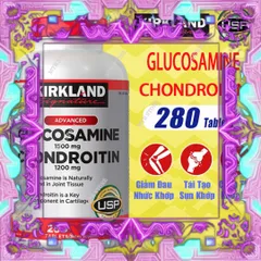 (Loại Tốt) Viên Uống Bổ Xương Khớp Kirkland Glucosamine Chondroitin 1500mg Hỗ Trợ Sức Khỏe Xương Khớp, 280 Viên Mỹ Chính Hãng Đầy Đủ