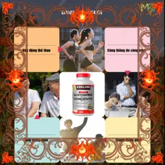 (Loại Tốt) Viên Uống Bổ Xương Khớp Kirkland Glucosamine Chondroitin 1500mg Hỗ Trợ Sức Khỏe Xương Khớp, 280 Viên Mỹ Chính Hãng Đầy Đủ