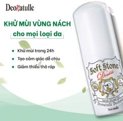 Lăn Khử Mùi Đá Khoáng Soft Stone Deonatulle 20g Nhật Bản - Chống Mùi Đỉnh Cao, Khô Thoáng Suốt Ngày, Dành Cho Mọi Loại Da