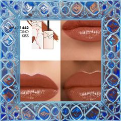 (Cao Cấp) Son Yves Saint Laurent YSL The Inks Vinyl Cream 442 Cuppuccino Kiss Màu 442 Cam Cháy Chính Hãng, Dưỡng Ẩm Cho Môi Rực Rỡ Chính Hãng