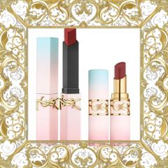 (Bản Mới) Set Son Yves Saint Laurent YSL The Slim 1966 Đỏ Đất + Loveshine Candy Glow 7B Hồng Nude Bộ Đôi Son Cao Cấp Chính Hãng Cho Ngày Lễ Tình Nhân Nội Địa