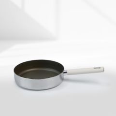 Chảo inox316 Titanium Aura Haatz HTA720 Thành Đứng Size 20cm Chống Dính, Bền Bỉ, Dùng Mọi Loại Bếp - Hàng Chính Hãng