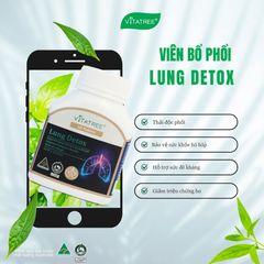 [Hàng nhập khẩu] Viên uống hỗ trợ thanh lọc phổi Vitatree Lung Detox 60 viên - Sản phẩm từ thiên nhiên, làm sạch phổi, tăng cường sức khỏe hô hấp
