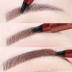 Bút kẻ mày phẩy sợi lâu trôi kháng nước, trang điểm chuyên nghiệp 783677