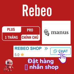 Mua Tài Khoản Manus AI 1 Tháng Giá Rẻ - REBEO Shop