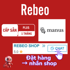 Mua Tài Khoản Manus AI 1 Tháng Giá Rẻ - REBEO Shop
