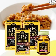 Viên Uống Nattokinase 4000FU Orihiro Nhật Bản – Hỗ Trợ Phòng Ngừa Tai Biến, Bảo Vệ Tim Mạch, Tăng Cường Tuần Hoàn Máu