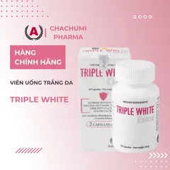 Viên Uống Triple White Trắng Da - Giải Pháp Chống Nắng, Giảm Sạm Nám & Lão Hóa Da Hộp 50 Viên Nhập Khẩu USA