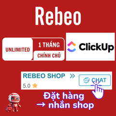 Tài Khoản Chính Chủ ClickUp Giá Rẻ 1 Tháng - Rebeo Shop