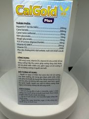 CalGold Plus Nhãn Vàng - Bổ Sung Canxi Từ Tảo Biển Đỏ, Hỗ Trợ Xương Chắc Khỏe