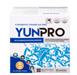 Men vi sinh bổ sung lợi khuẩn đường ruột Yunpro (60 gói x 2g)