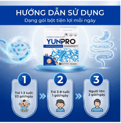 Men vi sinh bổ sung lợi khuẩn đường ruột Yunpro (60 gói x 2g)
