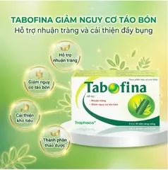 Viên hỗ trợ giảm nguy cơ táo bón Tabofina Traphaco (3 vỉ x 10 viên)