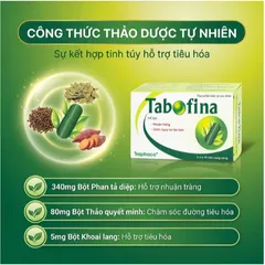 Viên hỗ trợ giảm nguy cơ táo bón Tabofina Traphaco (3 vỉ x 10 viên)