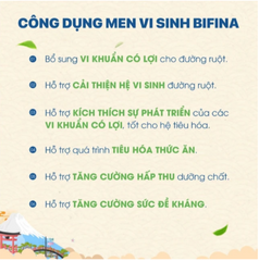 Men vi sinh bổ sung lợi khuẩn cho hệ tiêu hóa Bifina R Health Aid (20 gói)