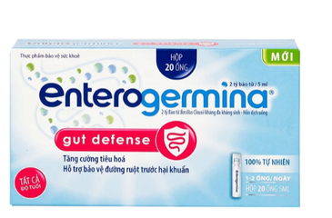 Hỗn dịch uống men vi sinh Enterogermina Gut Defense Sanofi tăng cường tiêu hóa, hỗ trợ bảo vệ đường ruột