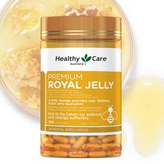 Sữa ong chúa Healthy Care Royal Jelly 1000 mg |120 & 365 viên| Hỗ trợ làm đẹp da - Cân bằng nội tiết tố & Bổ sung năng lượng cho sức khỏe [SP Chuẩn Úc]