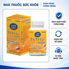 Viên uống giảm mỡ máu Sarafine Fujina Nhật Bản - Hỗ trợ sức khỏe tim mạch, bổ sung dưỡng chất tự nhiên, 80 viên