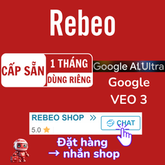 Tài Khoản Chính Chủ Google AI Pro - Veo 3 1k Credit giá rẻ tại Rebeo