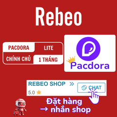 Nâng Cấp Pacdora 1 Tháng Giá Rẻ, Uy Tín Tại REBEO Shop