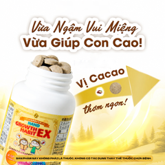 (Hàng nhập khẩu) Viên uống Nano Habit EX hỗ trợ phát triển chiều cao và trí não cho trẻ - Dinh dưỡng toàn diện, hương cacao thơm ngon, dễ uống.