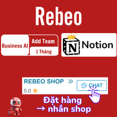 Nâng Tài Khoản Notion Business Giá Rẻ - Rebeo Shop