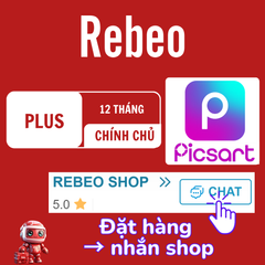 Tài khoản Picsart chính chủ, giá rẻ tại Rebeo Shop